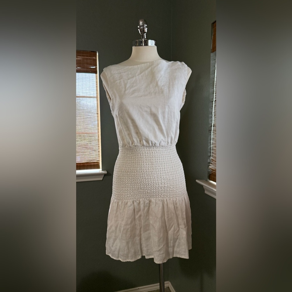 SIR the label White Midi Dress